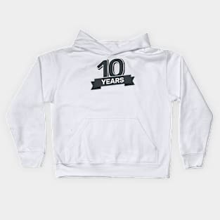 Letter Number 10 ten years Kids Hoodie